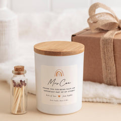 Personalised Teacher Candle Gift Set Thank You End of Term Gift for Teacher Teacher Assistant Headteacher Nursery Primary End of Year