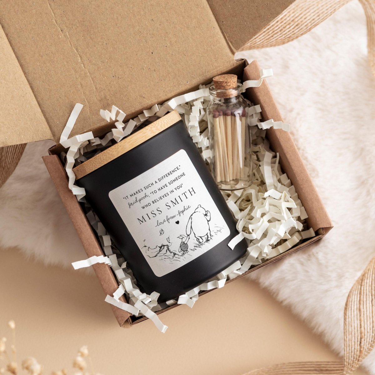 Personalised Teacher Thank You Candle Gift – Inspirational End of Year Appreciation Keepsake