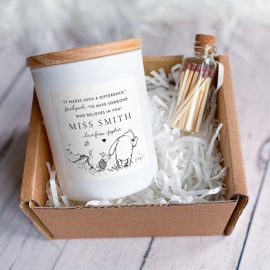 Personalised Teacher Thank You Candle Gift – Inspirational End of Year Appreciation Keepsake