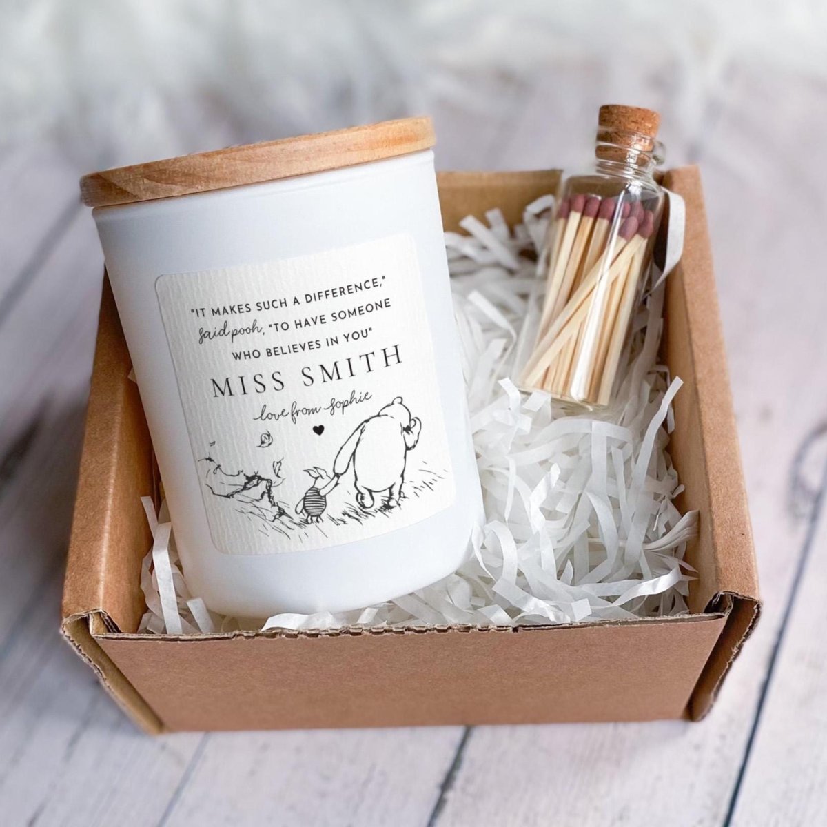 Personalised Teacher Thank You Candle Gift – Inspirational End of Year Appreciation Keepsake