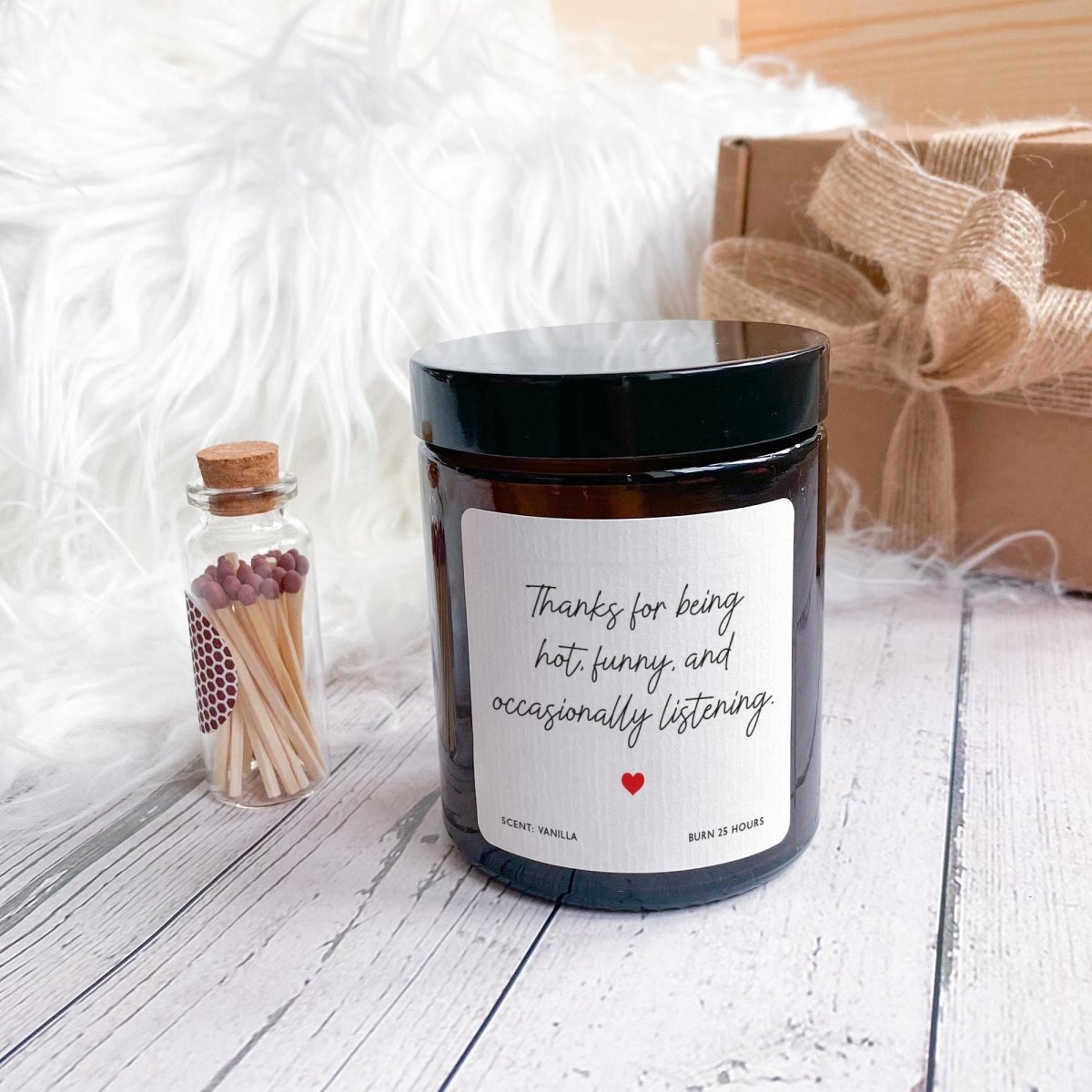 Playful Love Quote Candle – Funny Relationship Gift for Him or Her, Valentine’s Day or Anniversary