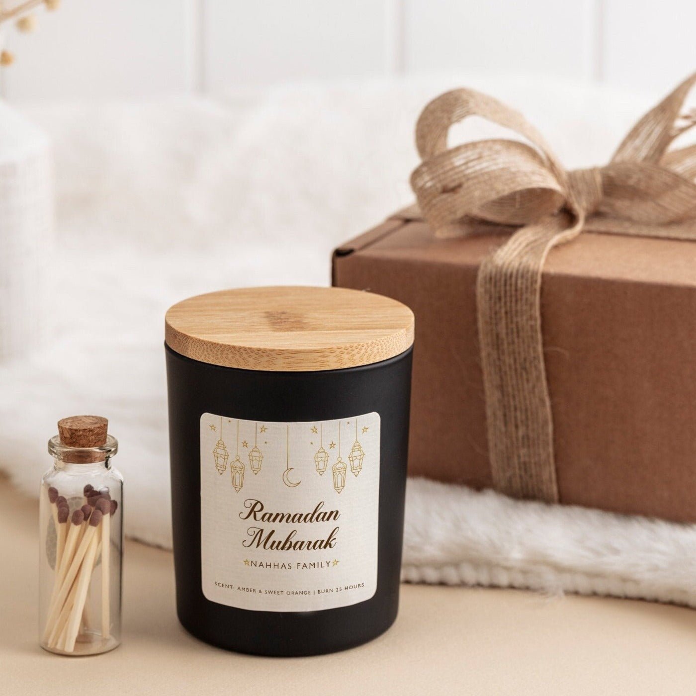 Ramadan Mubarak candle, Personalised Eid Mubarak gifts Eid decoration Ramadan decoration Happy Ramadan decor Islamic Gift Muslim Home