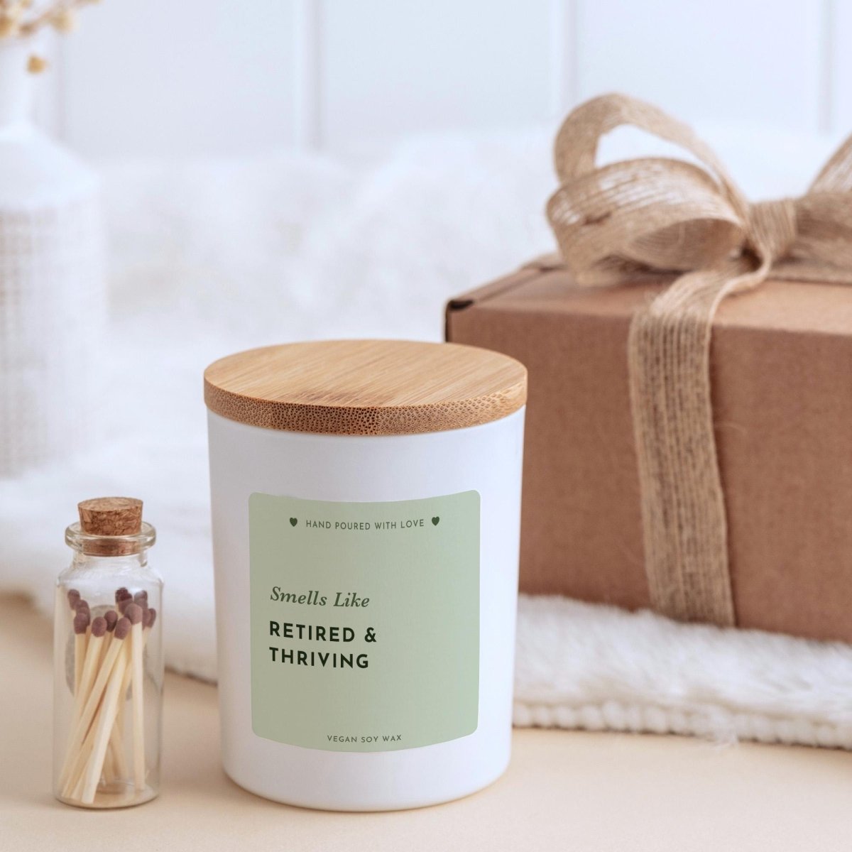 Retirement Candle Gift Funny Retirement Present for Her Colleague Leaving Gift New Chapter Keepsake
