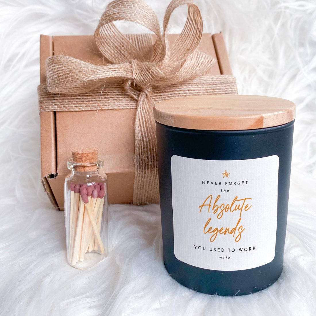 Retirement gift for her Absolute Legends Scented Candle Funny farewell gift for coworkers boss keepsake for colleagues Faraway gift