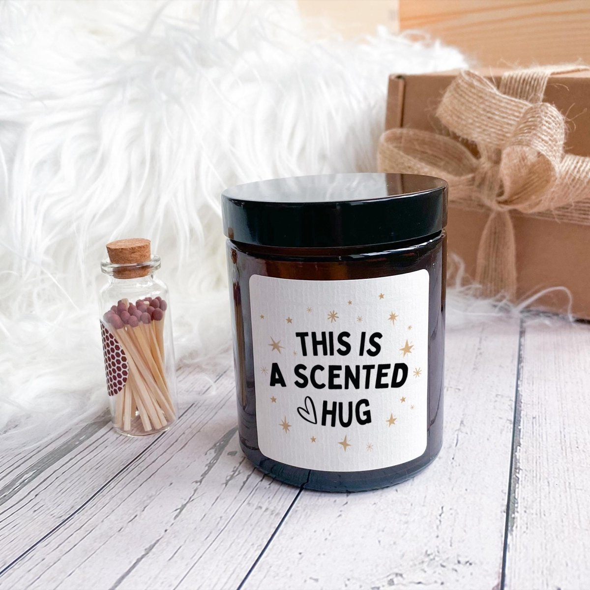 Scented Hug Candle Gift – Thoughtful Vegan Soy Wax for Friend, Mum, Sister