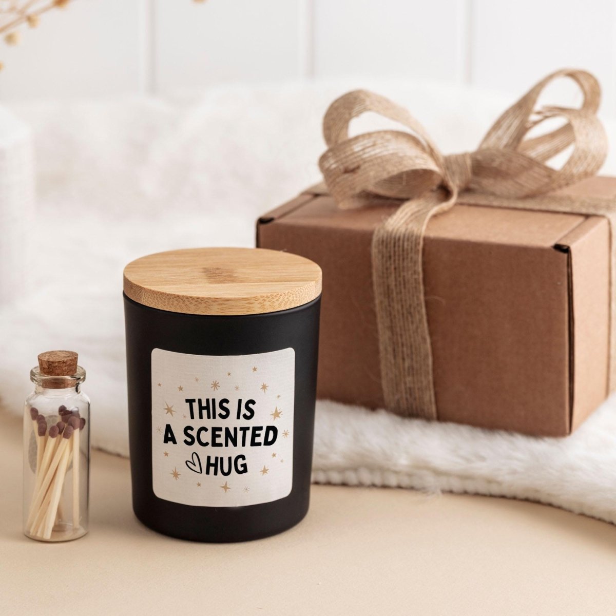 Scented Hug Candle Gift – Thoughtful Vegan Soy Wax for Friend, Mum, Sister