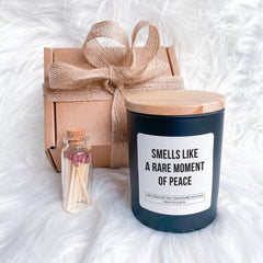 Smells Like a Rare Moment of Peace Candle Gift for Mum Sister Grandma Teacher Friend Birthday Christmas Mother's Day Relaxing Present