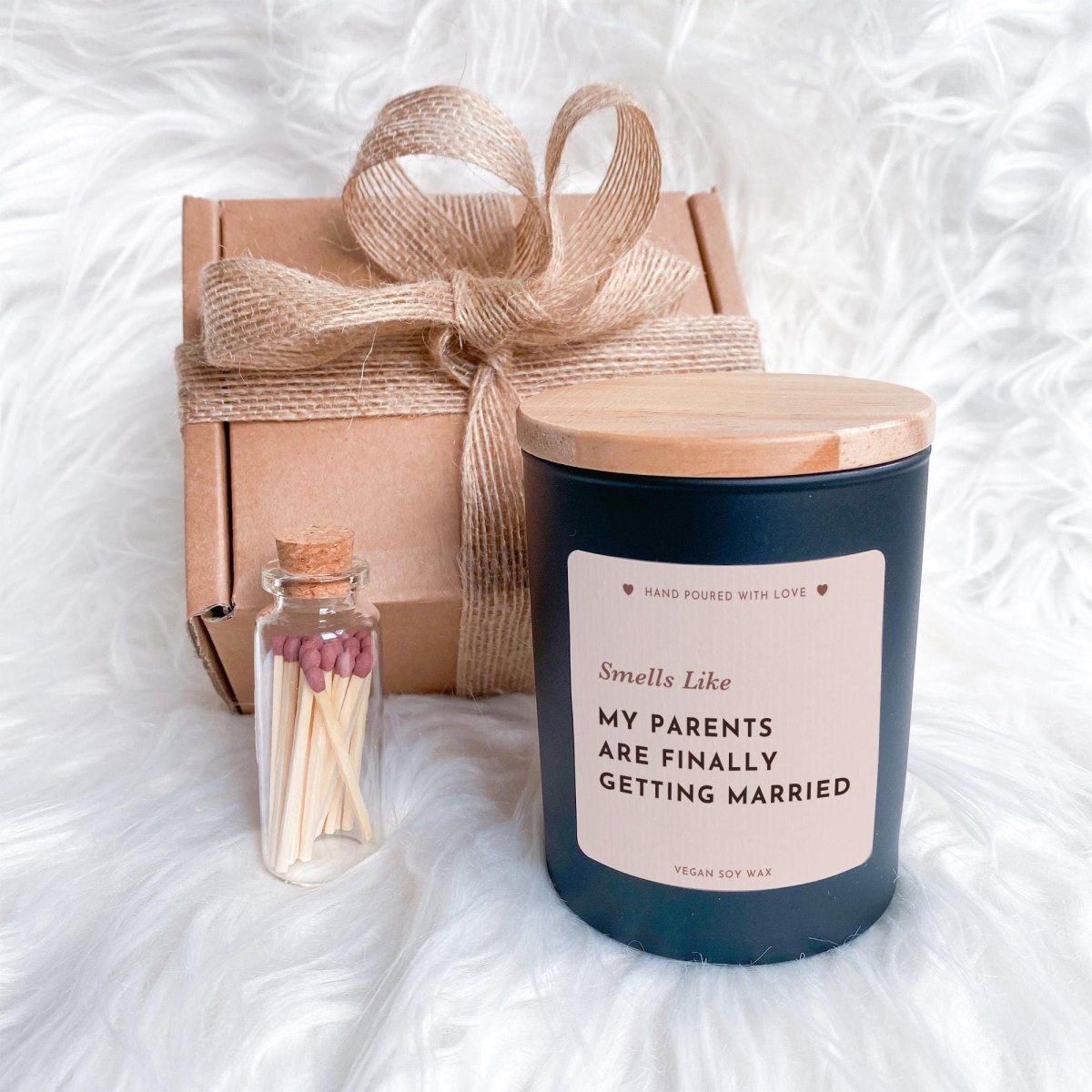 Smells Like My Parents Are Finally Getting Married Funny Wedding Candle Gift Kid
