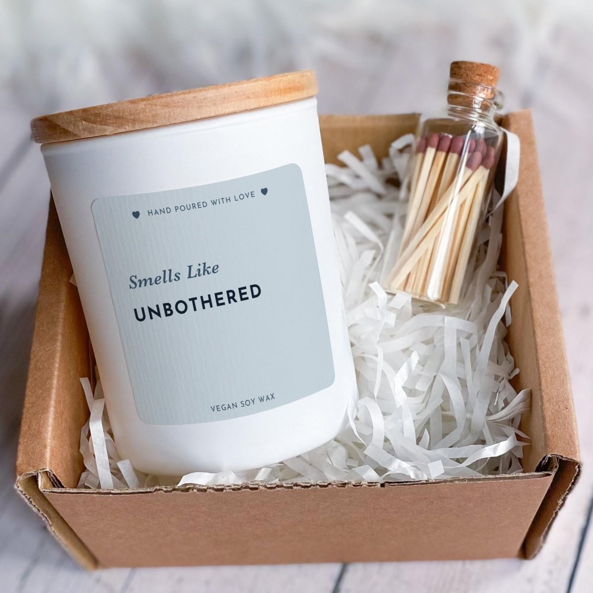 Smells Like Unbothered Funny Breakup Gift Candle For Friend Divorce Gift