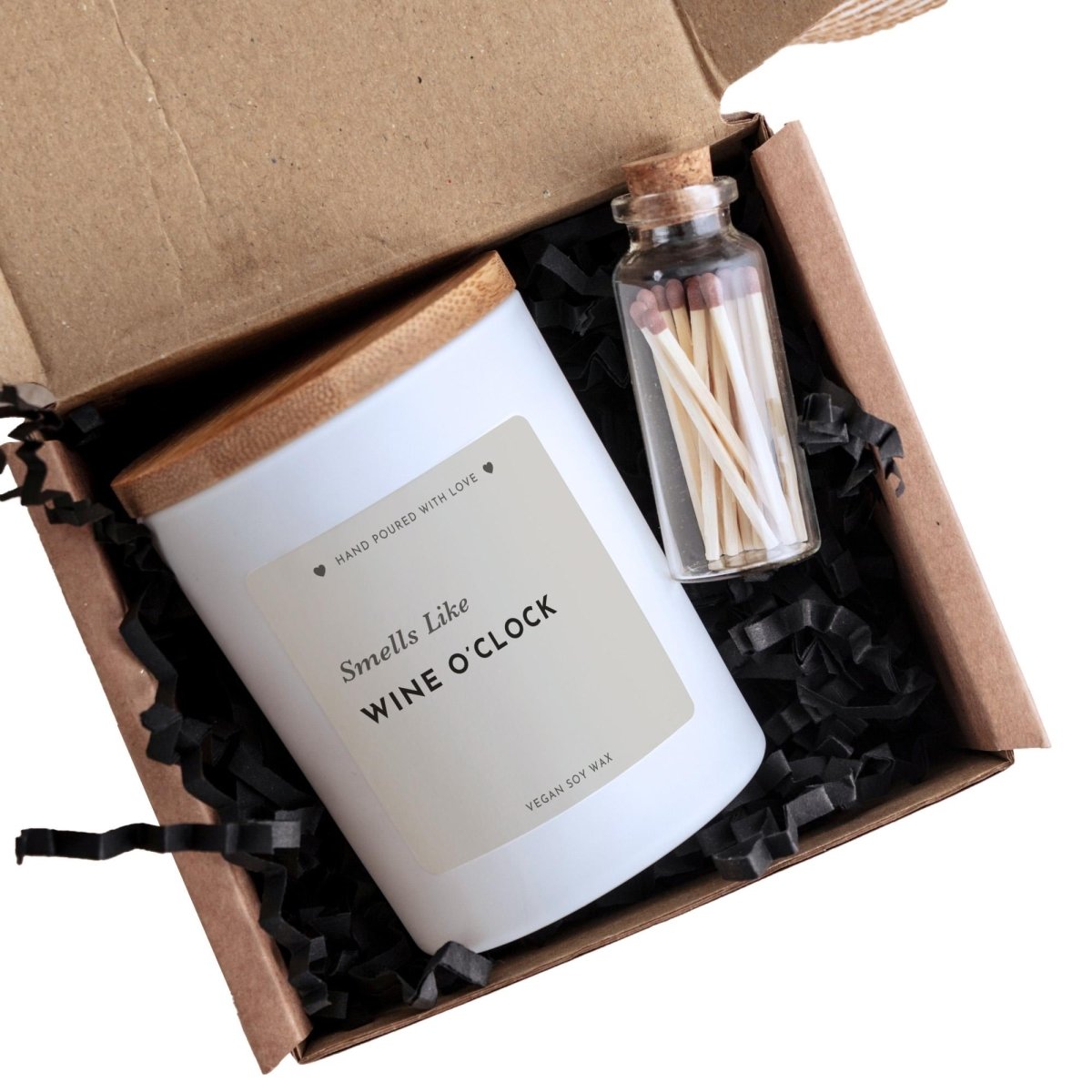 Smells Like Wine O'Clock Funny Birthday Candle Gift For Her Best Friend Mum