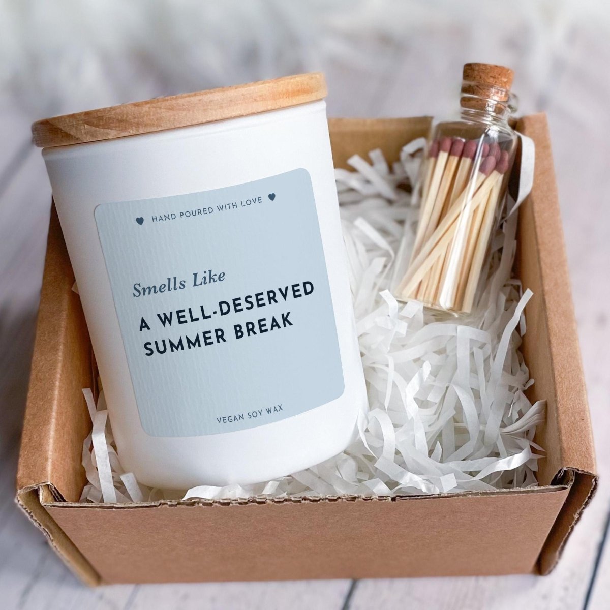 Teacher Summer Break Candle Gift – End of Term Thank You Present