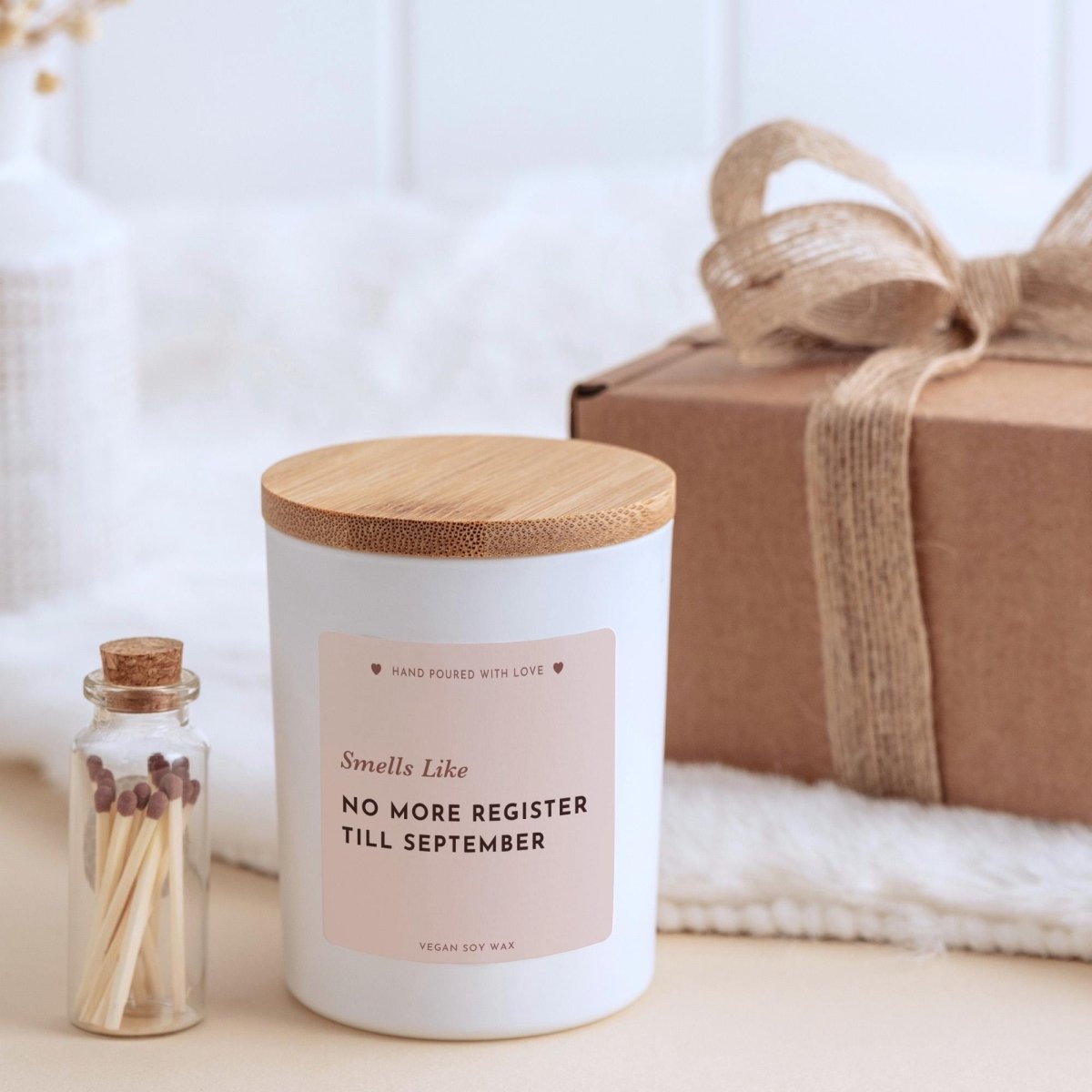 Teacher Summer Break Candle Gift –Funny End of Term Thank You Present