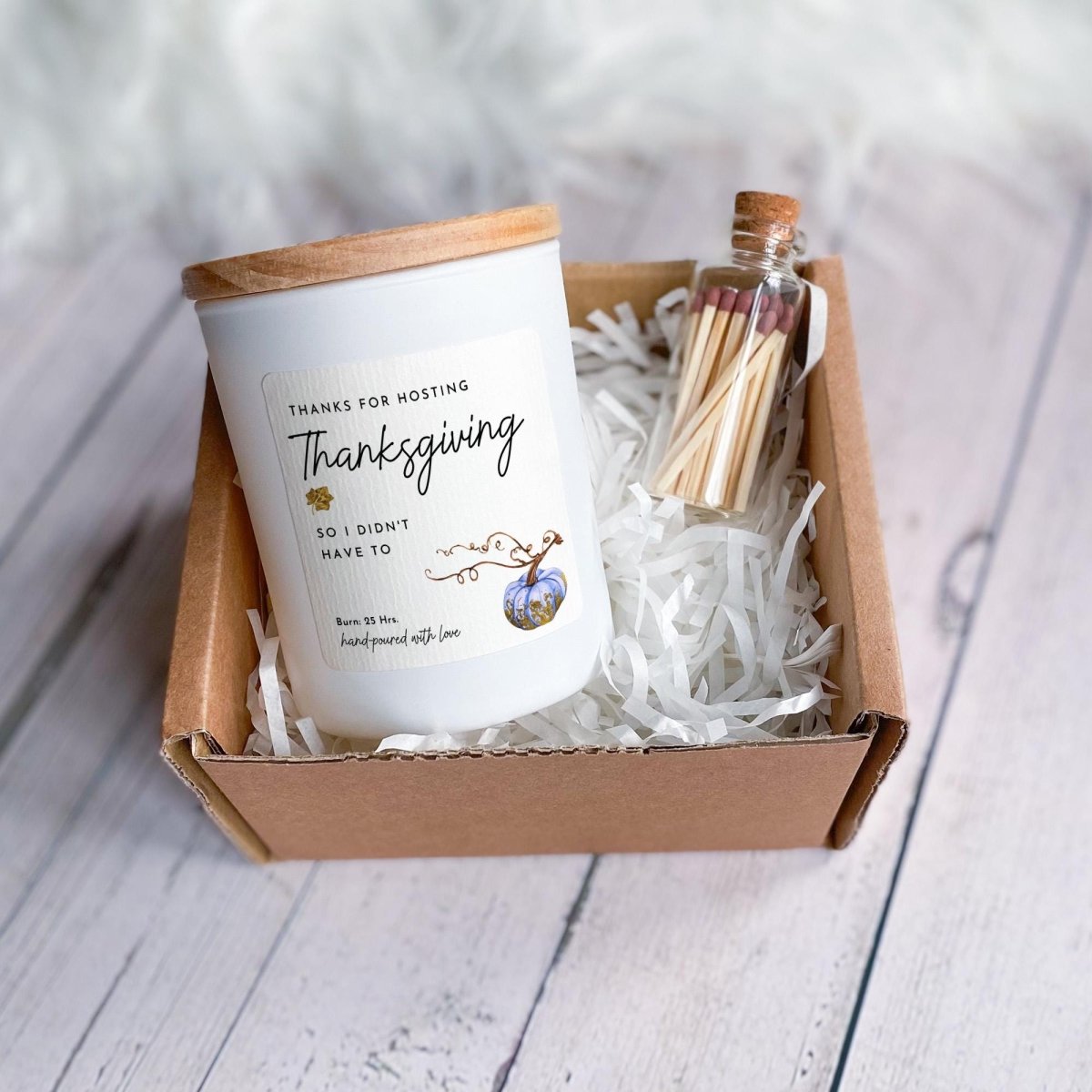 Thanksgiving Host Gift, Funny Hostess Candle, Thanks for Hosting Gift, Thanksgiving Candle