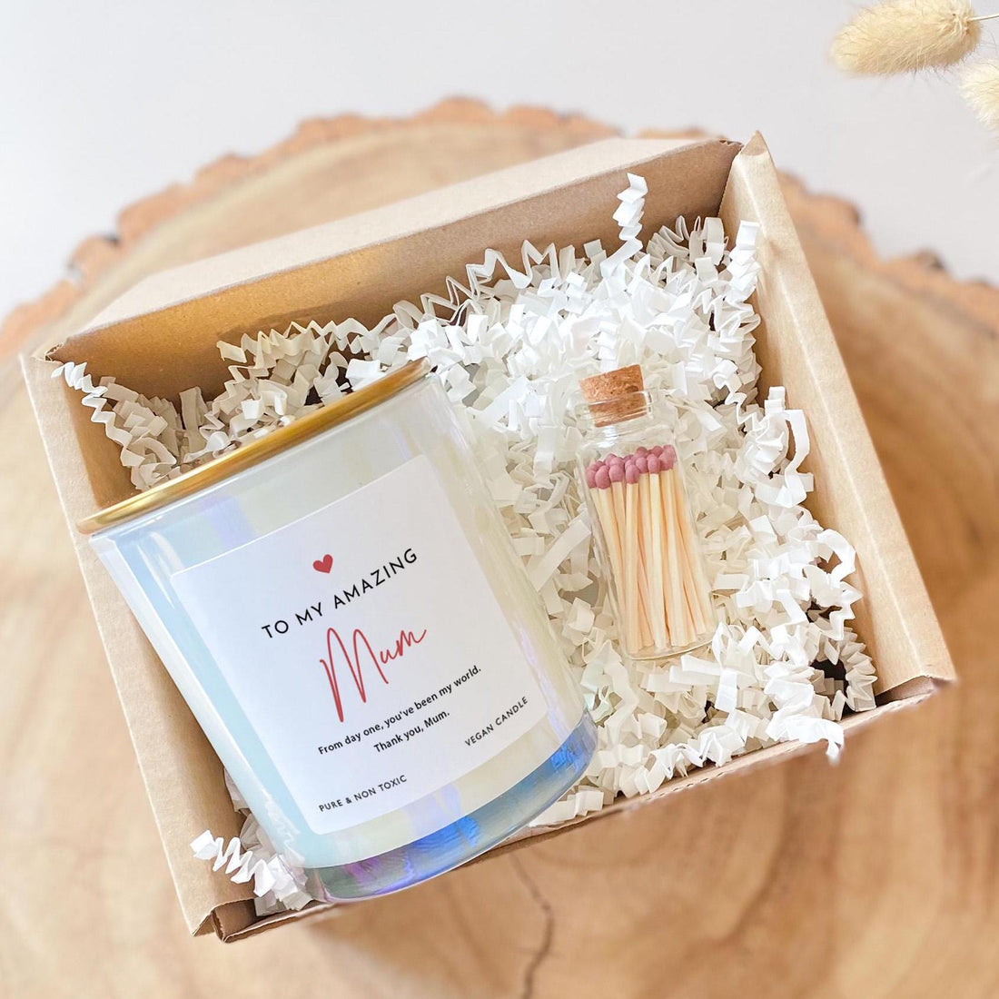 To My Amazing Mum Scented Soy Wax Candle Christmas Birthday Thank you Mother's Day gift for mummy Best Mama Present Secret Santa Vegan gift