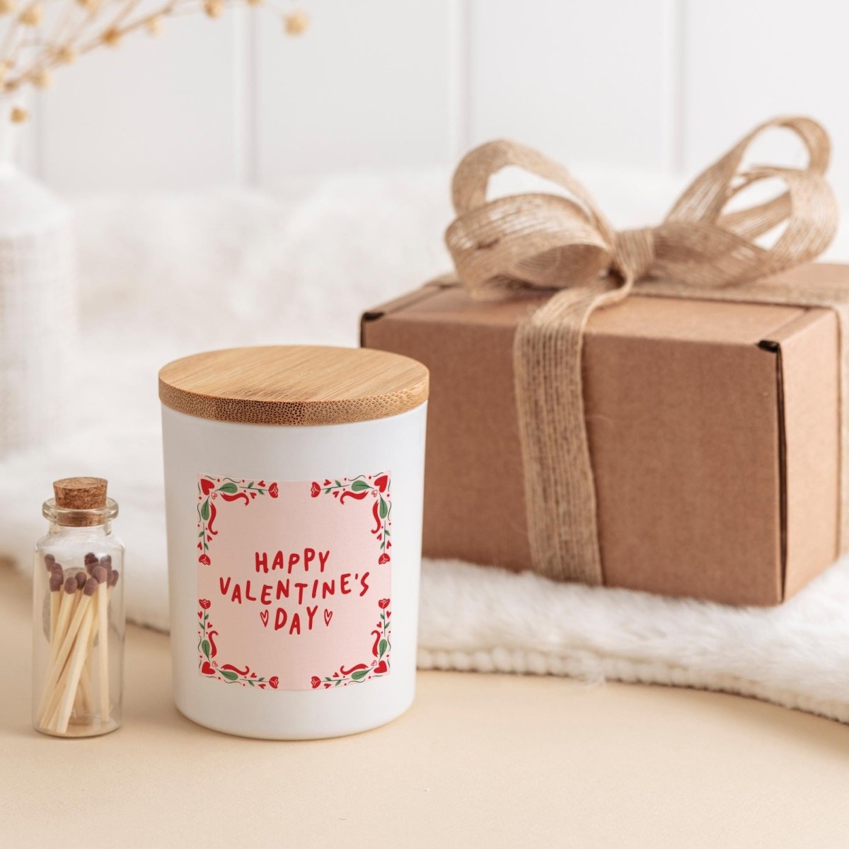 Valentine’s Day Candle Gift – Romantic Soy Wax Jar Candle for Her