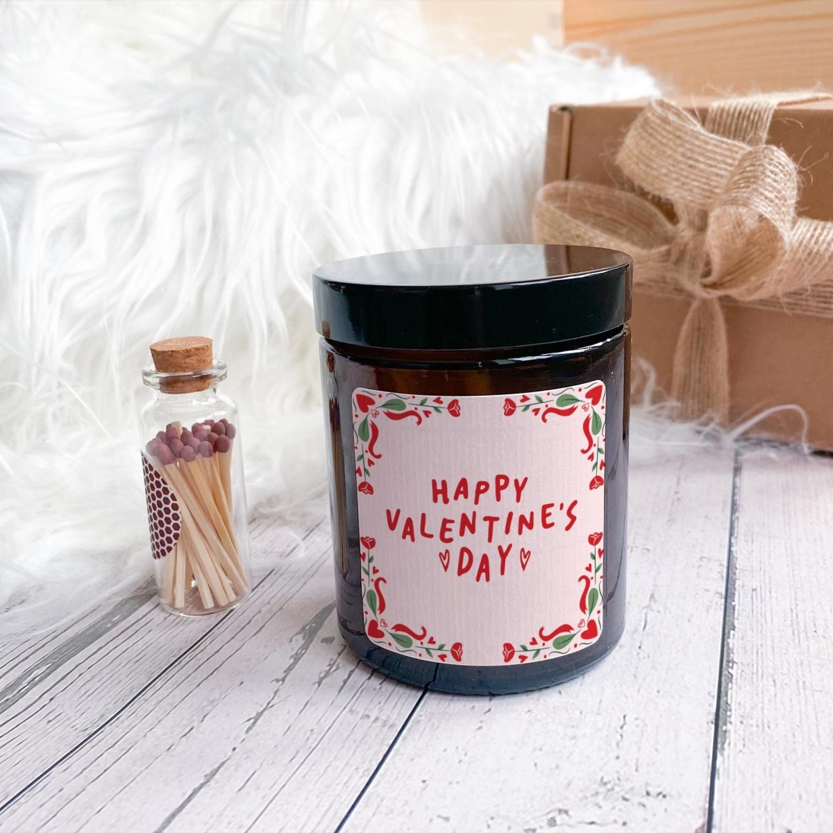 Valentine’s Day Candle Gift – Romantic Soy Wax Jar Candle for Her