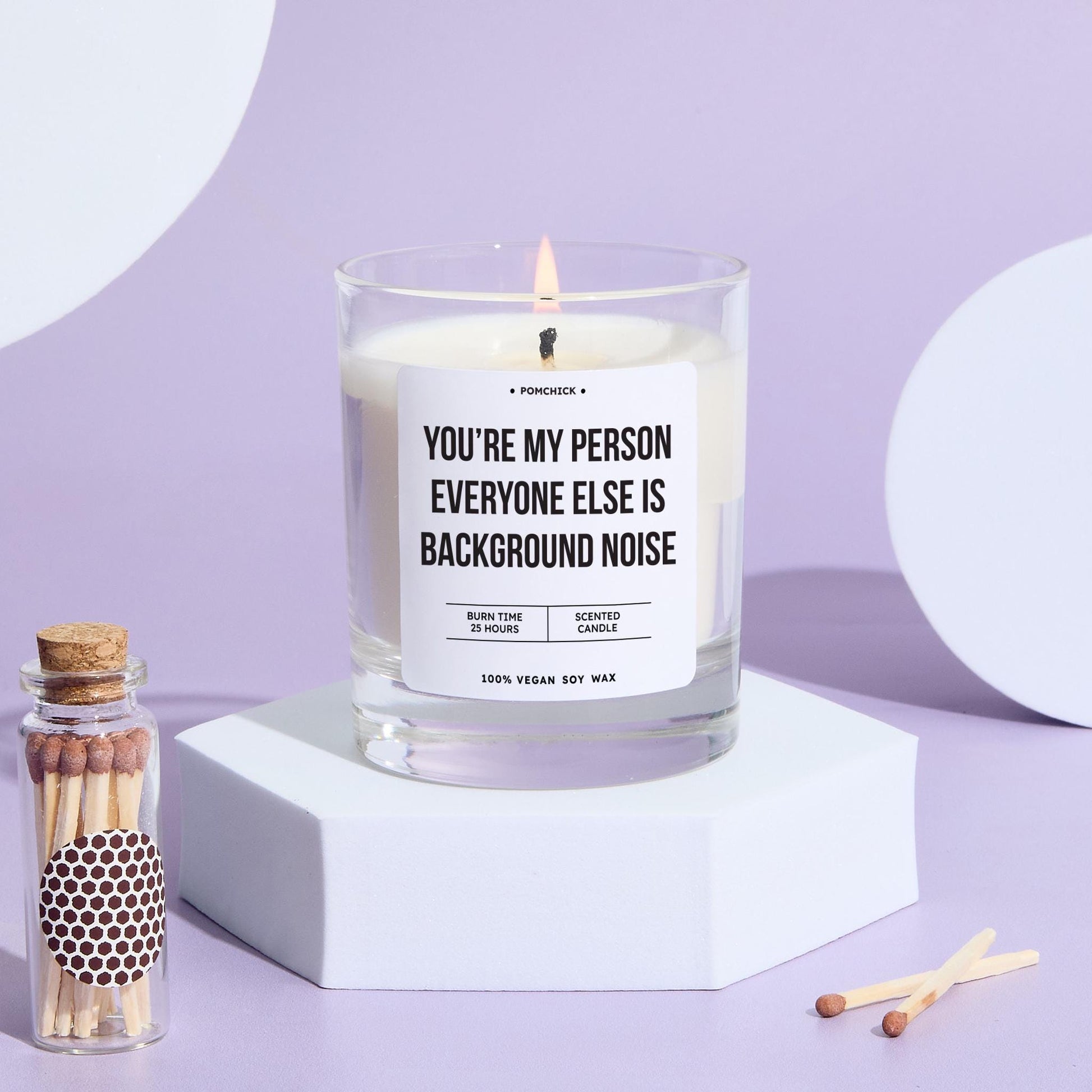 You're My Person Candle Funny Scented Gift for Best Friend Partner Girlfriend Wife Unique Keepsake for Birthday Christmas Valentine's Day